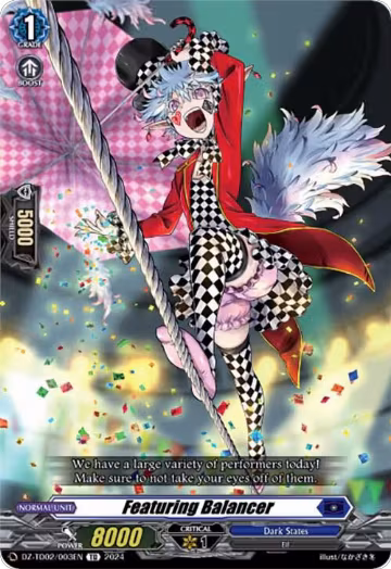 Featuring Balancer (DZ-TD02/003EN), DZ-TD02: Start Up Trial Deck "Dark States" — Vanguard card price