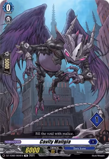 Cavity Maligia (1) (DZ-TD02/004EN), DZ-TD02: Start Up Trial Deck "Dark States" — Vanguard card price