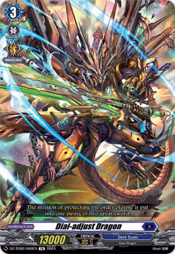 Dial-adjust Dragon (DZ-TD02/006EN), DZ-TD02: Start Up Trial Deck "Dark States" — Vanguard card price