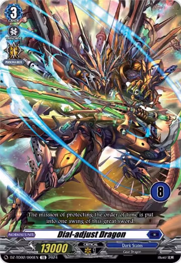 Dial-adjust Dragon (8) (DZ-TD02/006EN), DZ-TD02: Start Up Trial Deck "Dark States" — Vanguard card price