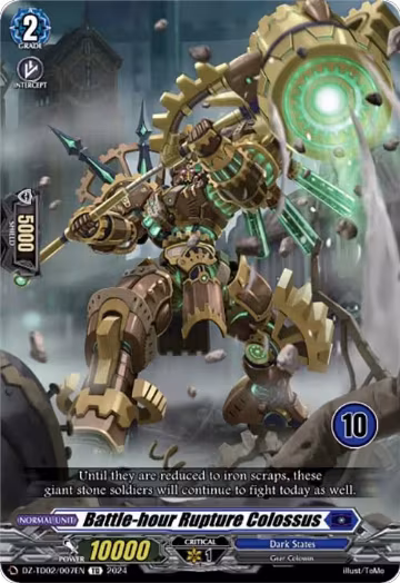 Battle-hour Rupture Colossus (10) (DZ-TD02/007EN), DZ-TD02: Start Up Trial Deck "Dark States" — Vanguard card price