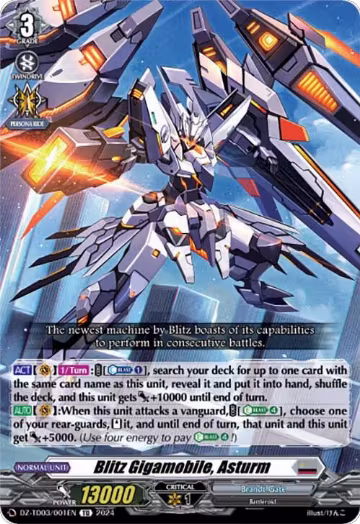 Blitz Gigamobile, Asturm (DZ-TD03/001EN) — card price