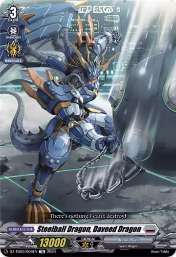 Steelball Dragon, Daveed Dragon (DZ-TD03/006EN), DZ-TD03: Start Up Trial Deck "Brandt Gate" — Vanguard card price