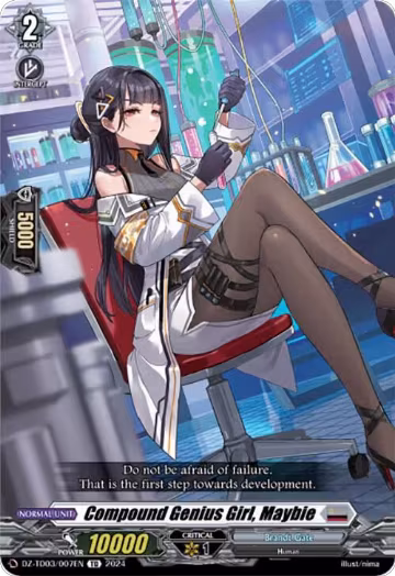 Compound Genius Girl, Maybie (DZ-TD03/007EN), DZ-TD03: Start Up Trial Deck "Brandt Gate" — Vanguard card price