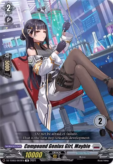 Compound Genius Girl, Maybie (2) (DZ-TD03/007EN), DZ-TD03: Start Up Trial Deck "Brandt Gate" — Vanguard card price