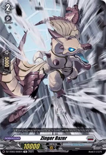Zinger Razer (DZ-TD03/008EN), DZ-TD03: Start Up Trial Deck "Brandt Gate" — Vanguard card price