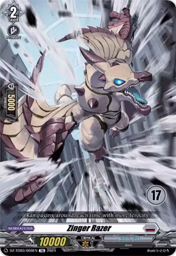 Zinger Razer (17) (DZ-TD03/008EN), DZ-TD03: Start Up Trial Deck "Brandt Gate" — Vanguard card price