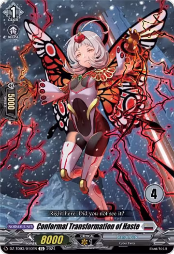 Conformal Transformation of Haste (4) (DZ-TD03/010EN), DZ-TD03: Start Up Trial Deck "Brandt Gate" — Vanguard card price