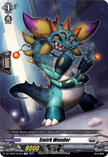 Smirk Wonder (DZ-TD03/012EN), DZ-TD03: Start Up Trial Deck "Brandt Gate" — Vanguard card price