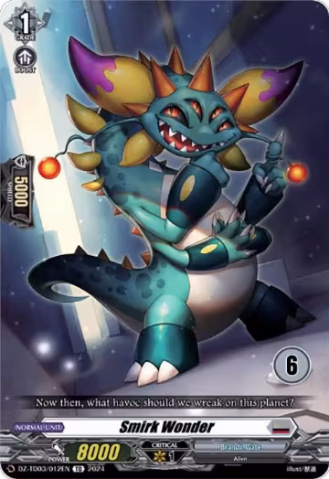 Smirk Wonder (6) (DZ-TD03/012EN), DZ-TD03: Start Up Trial Deck "Brandt Gate" — Vanguard card price