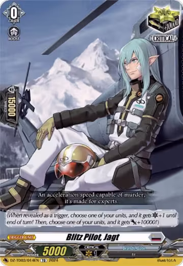 Blitz Pilot, Jagt (DZ-TD03/014EN), DZ-TD03: Start Up Trial Deck "Brandt Gate" — Vanguard card price