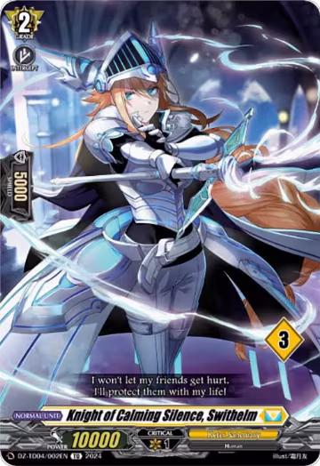 Knight of Calming Silence, Swithelm (3) (DZ-TD04/002EN), DZ-TD04: Start Up Trial Deck "Keter Sanctuary" — Vanguard card price