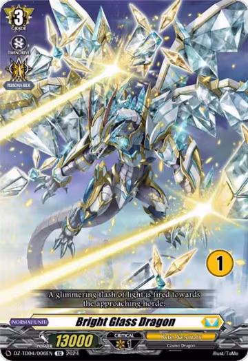Bright Glass Dragon (1) (DZ-TD04/006EN), DZ-TD04: Start Up Trial Deck "Keter Sanctuary" — Vanguard card price