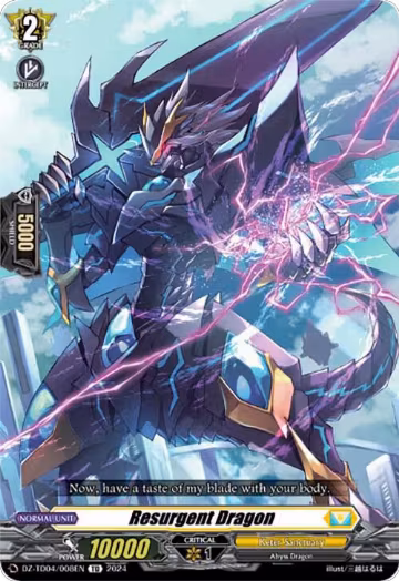 Resurgent Dragon (DZ-TD04/008EN), DZ-TD04: Start Up Trial Deck "Keter Sanctuary" — Vanguard card price