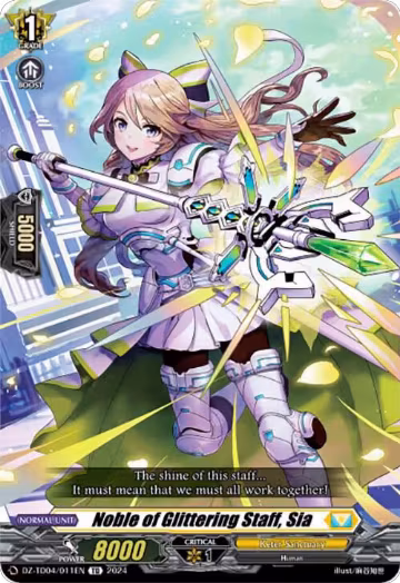 Noble of Glittering Staff, Sia (DZ-TD04/011EN), DZ-TD04: Start Up Trial Deck "Keter Sanctuary" — Vanguard card price