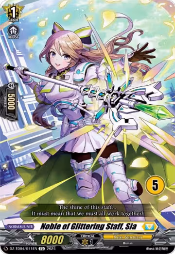 Noble of Glittering Staff, Sia (5) (DZ-TD04/011EN), DZ-TD04: Start Up Trial Deck "Keter Sanctuary" — Vanguard card price