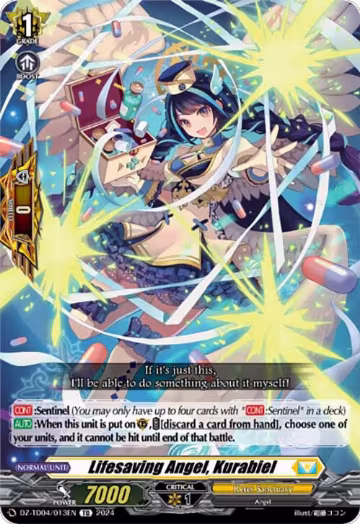 Lifesaving Angel, Kurabiel (DZ-TD04/013EN), DZ-TD04: Start Up Trial Deck "Keter Sanctuary" — Vanguard card price