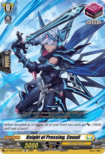 Knight of Pressing, Conall (DZ-TD04/016EN), DZ-TD04: Start Up Trial Deck "Keter Sanctuary" — Vanguard card price