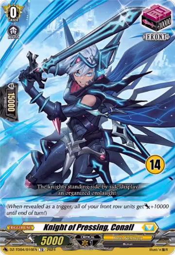 Knight of Pressing, Conall (14) (DZ-TD04/016EN), DZ-TD04: Start Up Trial Deck "Keter Sanctuary" — Vanguard card price