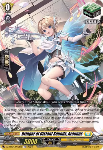Bringer of Distant Sounds, Araunus (DZ-TD04/017EN), DZ-TD04: Start Up Trial Deck "Keter Sanctuary" — Vanguard card price