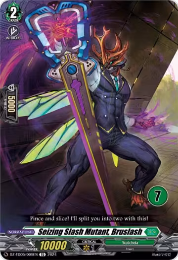 Seizing Slash Mutant, Bruslash (7) (DZ-TD05/009EN), DZ-TD05: Start Up Trial Deck "Stoicheia" — Vanguard card price