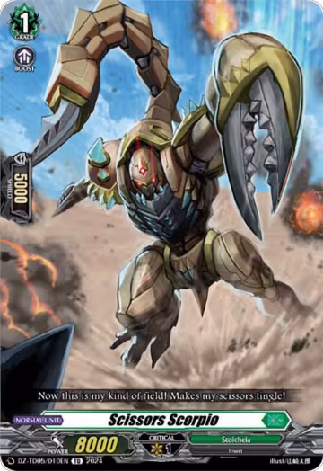 Scissors Scorpio (DZ-TD05/010EN), DZ-TD05: Start Up Trial Deck "Stoicheia" — Vanguard card price