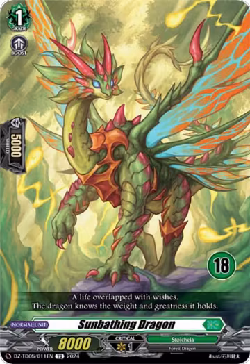 Sunbathing Dragon (18) (DZ-TD05/011EN), DZ-TD05: Start Up Trial Deck "Stoicheia" — Vanguard card price