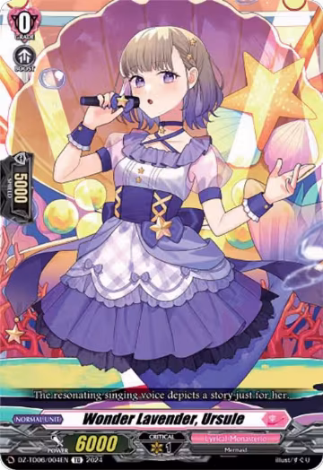 Wonder Lavender, Ursule (DZ-TD06/004EN), DZ-TD06: Start Up Trial Deck "Lyrical Monasterio" — Vanguard card price