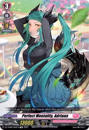 Perfect Mentality, Adriana (DZ-TD06/006EN), DZ-TD06: Start Up Trial Deck "Lyrical Monasterio" — Vanguard card price
