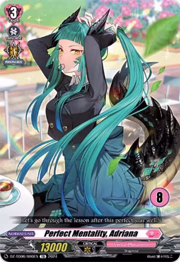 Perfect Mentality, Adriana (8) (DZ-TD06/006EN), DZ-TD06: Start Up Trial Deck "Lyrical Monasterio" — Vanguard card price