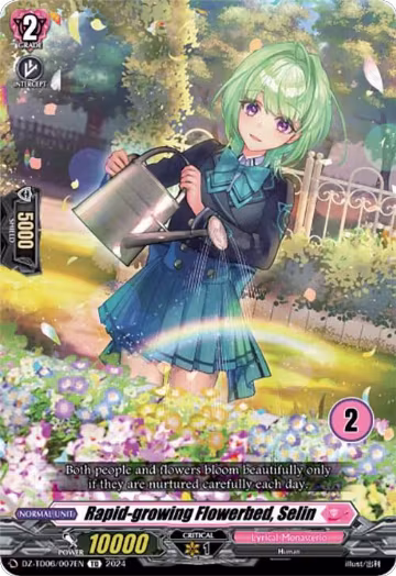 Rapid-growing Flowerbed, Selin (2) (DZ-TD06/007EN), DZ-TD06: Start Up Trial Deck "Lyrical Monasterio" — Vanguard card price