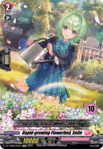 Rapid-growing Flowerbed, Selin (10) (DZ-TD06/007EN), DZ-TD06: Start Up Trial Deck "Lyrical Monasterio" — Vanguard card price