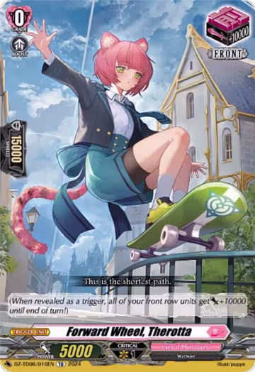 Forward Wheel, Therotta (DZ-TD06/016EN), DZ-TD06: Start Up Trial Deck "Lyrical Monasterio" — Vanguard card price