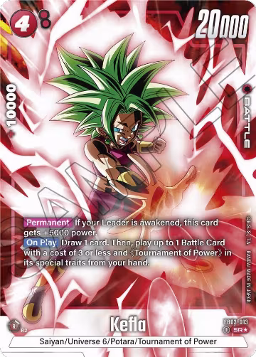 Kefla - FB02-013 (Alternate Art) (FB02-013), Blazing Aura — DB Fusion card price