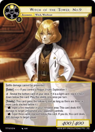 Witch of the Tower: No.9 (TTT-010 N), Thoth of the Trinity — Force of Will card price