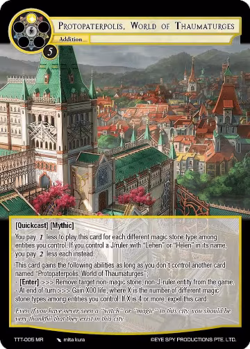 Protopaterpolis, World of Thaumaturges (TTT-005 MR), Thoth of the Trinity — Force of Will card price