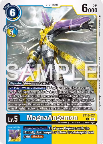 MagnaAngemon (BT16-024 U), Beginning Observer — Digimon card price