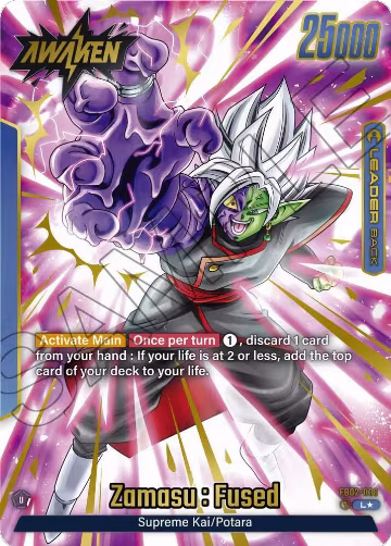 Zamasu : Fused - FB02-036 (Alternate Art) (FB02-036), Blazing Aura — DB Fusion card price