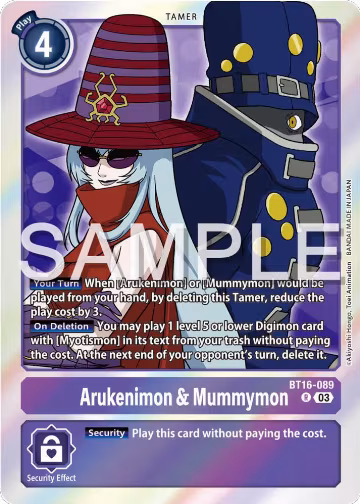 Arukenimon & Mummymon (BT16-089 R), Beginning Observer — Digimon card price