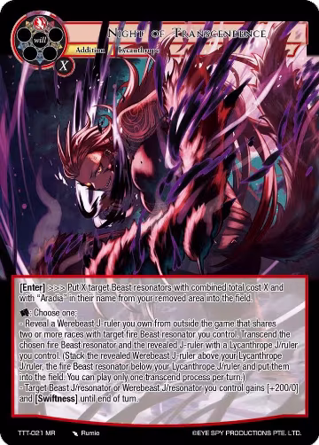 Night of Transcendence (TTT-021 MR), Thoth of the Trinity — Force of Will card price