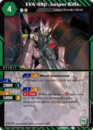 EVA-08b -Sniper Rifle- (CB01-039), Collaboration Booster 01: Halo of Awakening — Battle Spirits card price