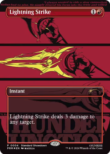 Lightning Strike (4), Standard Showdown Promos — Magic card price