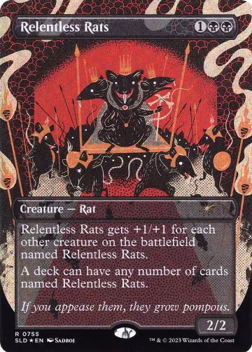 Relentless Rats (755) (755), Secret Lair Drop Series — Magic card price
