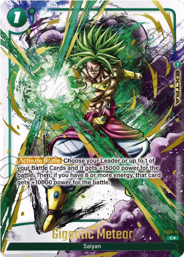 Gigantic Meteor (Alternate Art) (FS03-15), Starter Deck 3: Broly Alternate Art Reprints — DB Fusion card price