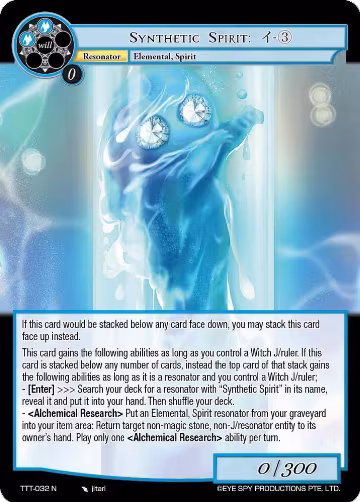 Synthetic Spirit: - 3 (TTT-032 N), Thoth of the Trinity — Force of Will card price