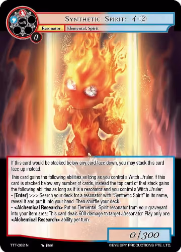 Synthetic Spirit: - 2 (TTT-062 N), Thoth of the Trinity — Force of Will card price