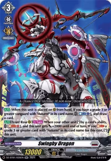 Swingby Dragon (DZ-BT01/035EN), DZ-BT01: Fated Clash — Vanguard card price