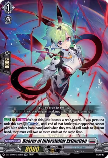 Bearer of Interstellar Extinction (DZ-BT01/037EN), DZ-BT01: Fated Clash — Vanguard card price