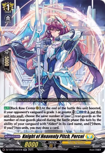 Knight of Heavenly Pitch, Percel (DZ-BT01/041EN), DZ-BT01: Fated Clash — Vanguard card price