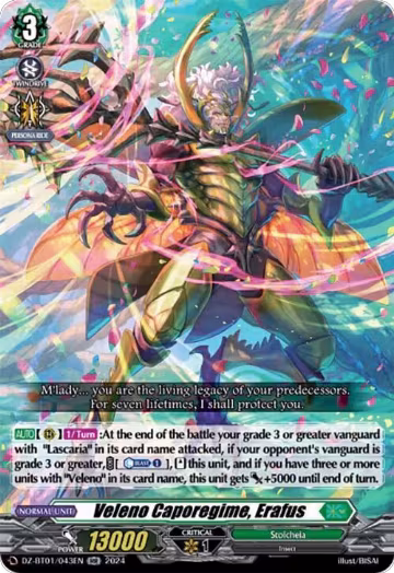 Veleno Caporegime, Erafus (DZ-BT01/043EN), DZ-BT01: Fated Clash — Vanguard card price